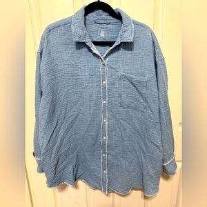 Aerie Pool to Party Cover Up Shirt